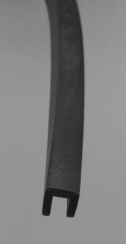EPDM U-Profil – Fassungsprofil /Kantenschutzprofil 8x8 mit 4mm Öffnung, Farbe schwarz
