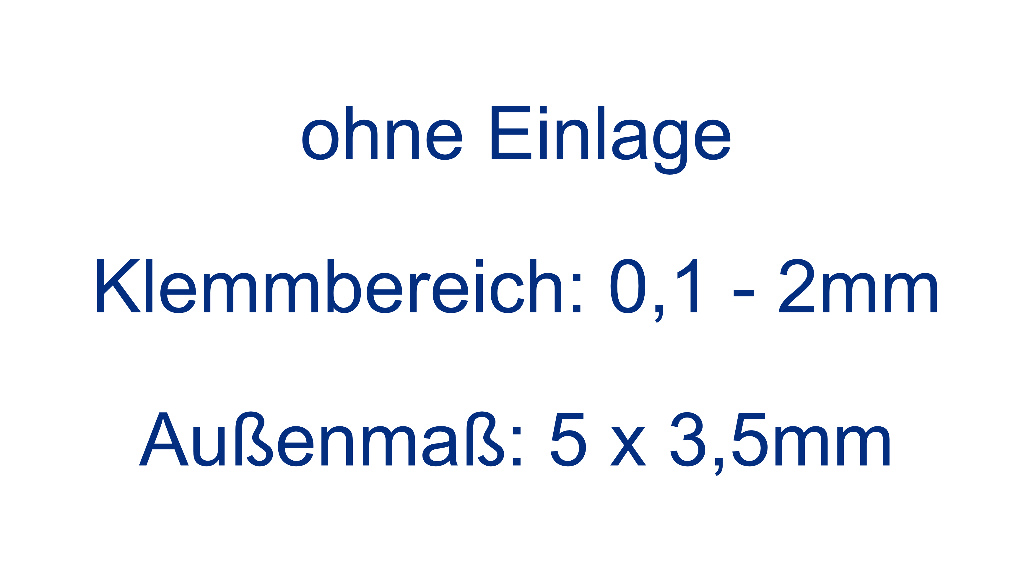 Kantenschutzpropfil ohne Einlage: 0,1 - 2mm; 3,5 x 5,0mm