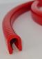 Preview: PVC Kantenschutzprofil mit Stahleinlage, Klemmbereich 6-8mm, Feuerrot