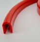 Preview: PVC Kantenschutzprofil mit Stahleinlage, Klemmbereich 6-8mm, Feuerrot