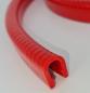 Preview: PVC Kantenschutzprofil mit Stahleinlage, Klemmbereich 6-8mm, Feuerrot