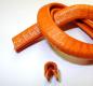 Preview: Kantenschutzprofil mit Stahleinlage für 1-2mm Bleche - Orange, Supersoft