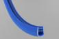 Preview: PVC-Kantenschutzprofil mit Stahleinlage - 14x16,5 - signalblau Klemmbereich 6-8mm