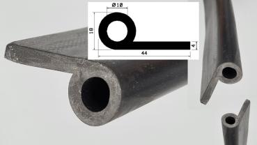 Fahnenprofil - Notenprofil 44x4/Kugel 18mm – EPDM