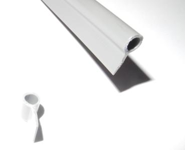 PVC-Kederband Farbe staubgrau Gesamthöhe 12mm Länge der Fahne 7mm Stärke der Fahne 1,0mm