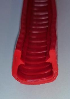 Kantenschutzprofil Weich-PVC Klemmprofil 9 - 14mm Maße 20,0x15,8mm Farbe verkehrsrot