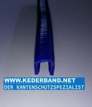 Kantenschutzprofil aus Weich-PVC, Klemmprofil 6-8mm Maße 13x15mm Farbe ultramarinblau