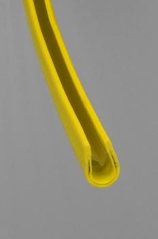 Kantenschutzprofil PVC mit Metallgerüst Farbe gelb Klemmbereich 2-4mm KB 10x17mm