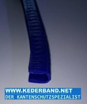 Kantenschutzprofil aus Weich-PVC, Klemmprofil 6-8mm Maße 13x15mm Farbe ultramarinblau