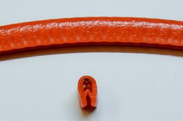 Kantenschutzprofil mit Stahleinlage für 1-2mm Bleche - Farbe Signalorange