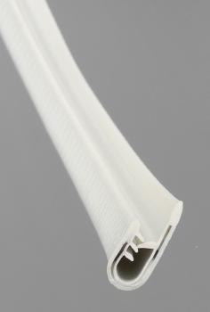 PVC-Kantenschutz ungleichschenklig, Klemmbereich 1-4mm, Aussenmaße: Höhen x Breite 15/22x9mm., Farbe weiß