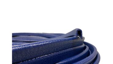 PVC-Kantenschutz mit Stahleinlage, Klembereich 3-4,5mm, 19x10mm, dunkelblau