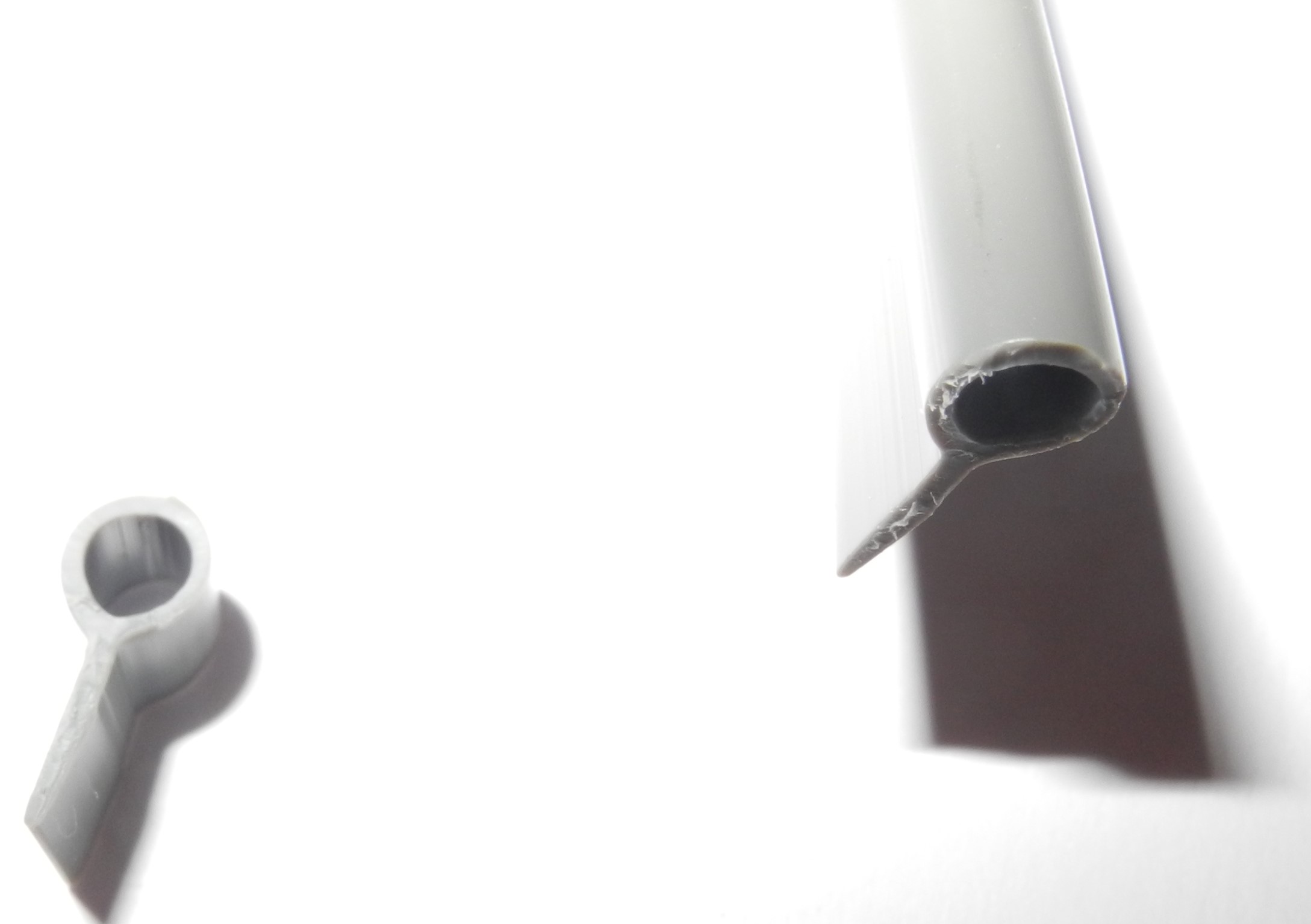 PVC-Kederband / Kantenschutzprofil Farbe staubgrau Gesamthöhe 12mm -  Kantenschutzprofil & Kederband