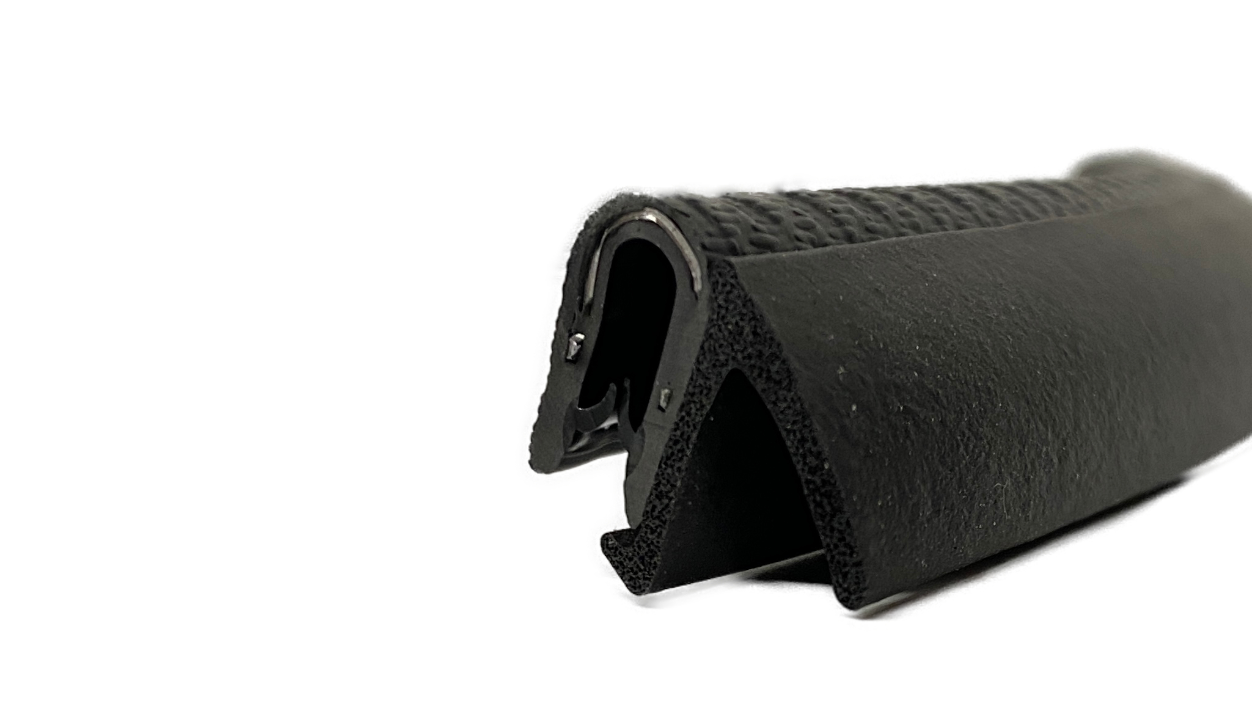 Kantenschutz mit Stahleinlage schwarz für 2-4mm Materialstärke mit