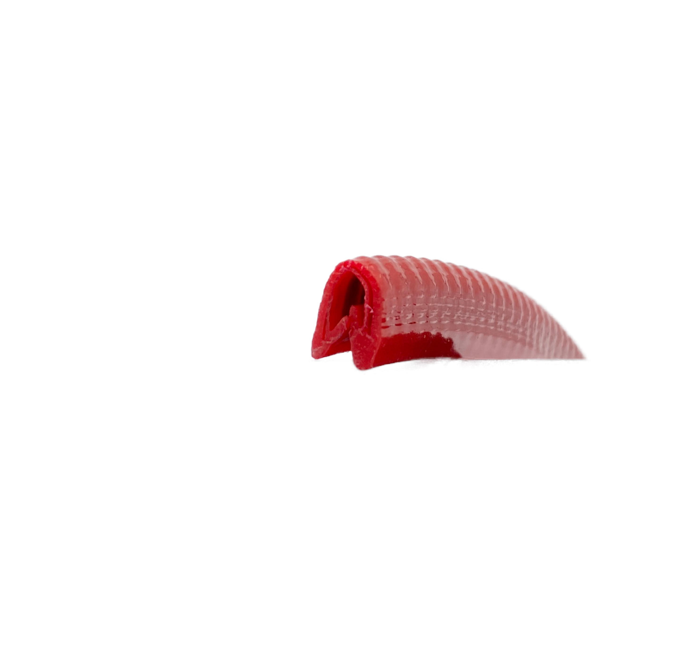 Kantenschutz mit Stahleinlage, Klemmbereich 1-2mm, rot