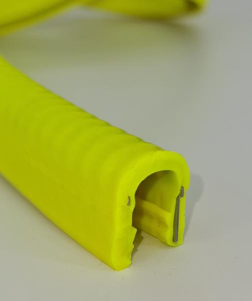 PVC-Kantenschutz mit Stahleinlage, Klemmbereich 6-8mm, Nußbraun -  Kantenschutzprofil & Kederband