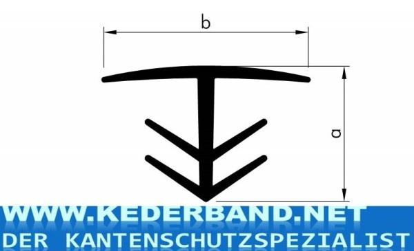 Klemmprofil KL90, für Fugenbreite 34-40mm. Farbe Grau