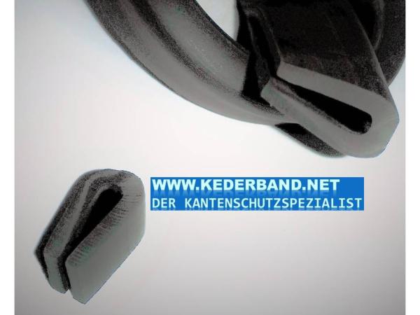 PVC-Kantenschutzprofil 7,4x13,3mm., schwarz