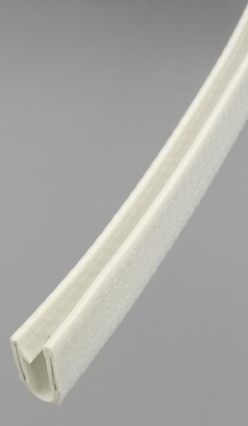 PVC Kantenschutzprofil mit Stahleinlage Farbe verkehrsweiß für 3-4,5mm Bleche 9x19mm