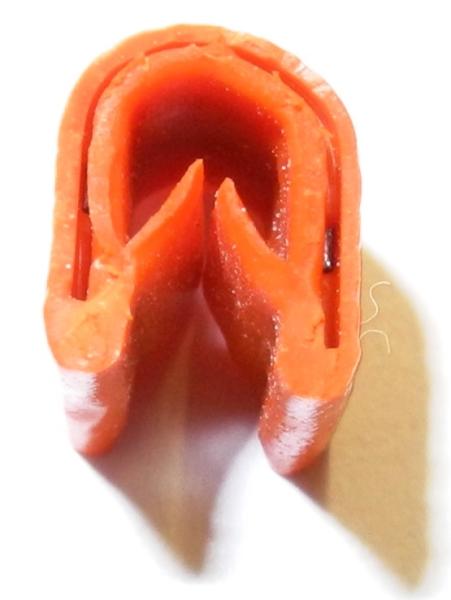 Kantenschutzprofil mit Stahleinlage für 1-2mm Bleche - Orange, Supersoft