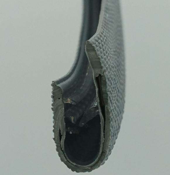 PVC-Kantenschutz ungleichschenklig mit Drahteinlage Farbe grau -  Kantenschutzprofil & Kederband
